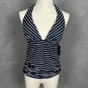 Tommy Hilfiger Women's Standard Tankini Swimsuit Top, Sky Captain Medium NWT's.